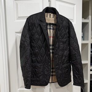 Burberry Men's Black Quilted Shirt Jacket
